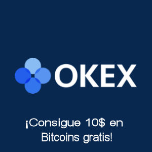 Compra criptomonedas en Okex y gana 10$ en BTC gratis